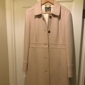 J. Crew Italian Wool with Thinsulate Lady Day Coat Cream Size 14